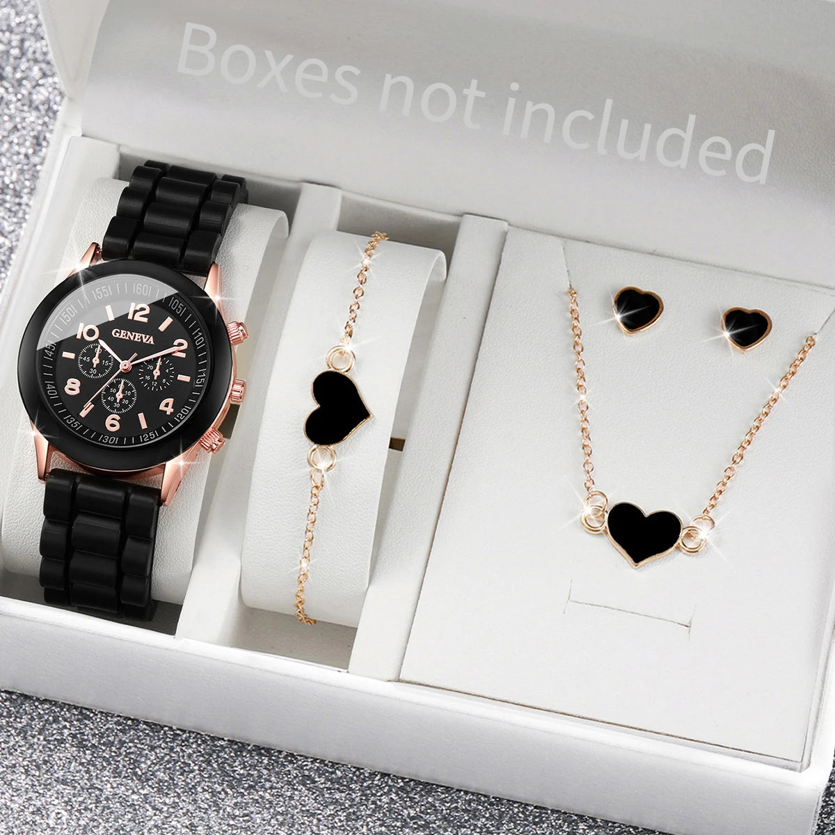 Fashion Silicone hand Band and watch for Women