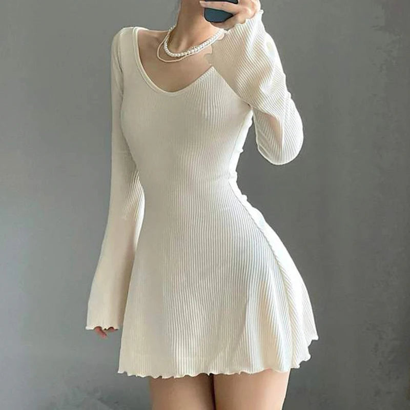 Knitting Elegant Dress for Women