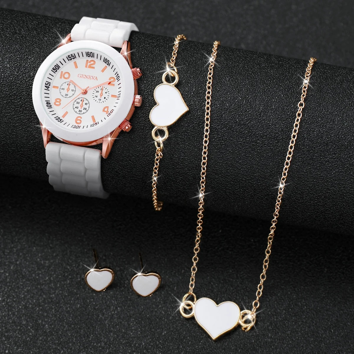 Fashion Silicone hand Band and watch for Women