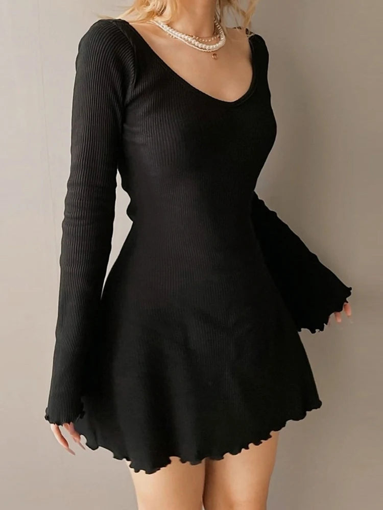 Knitting Elegant Dress for Women