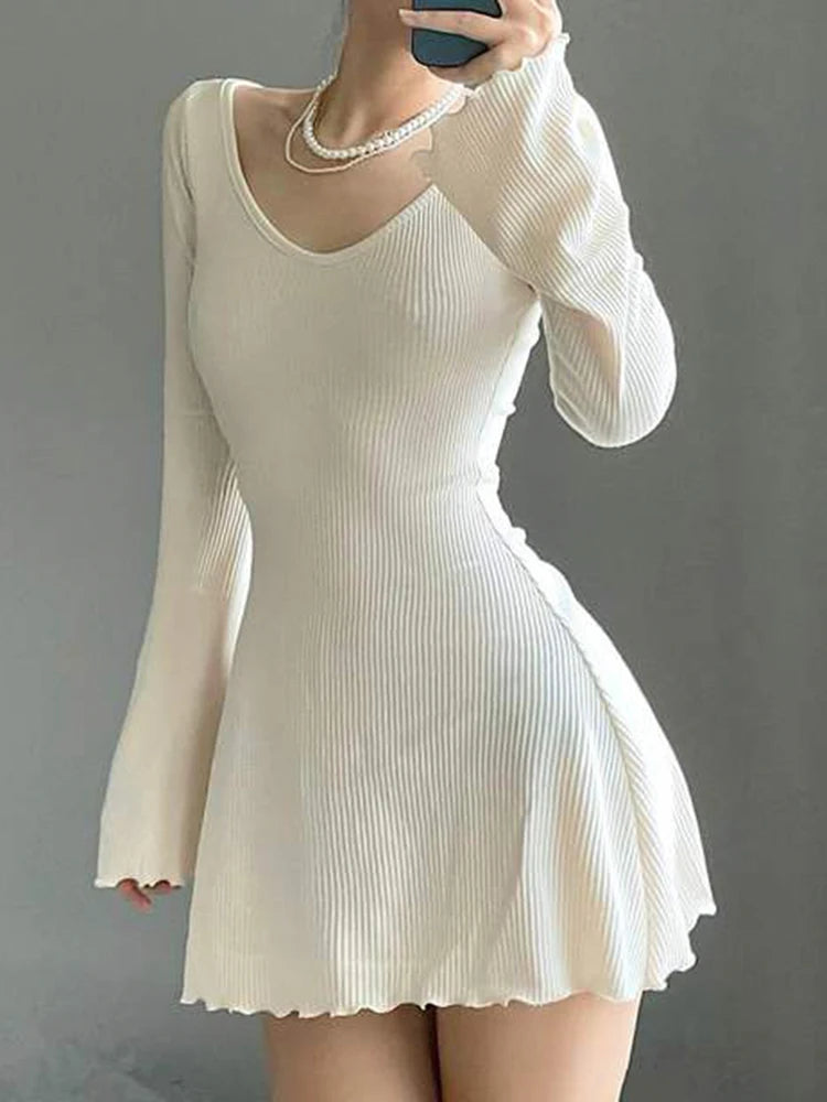 Knitting Elegant Dress for Women